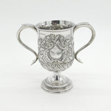 Georgian Sterling Silver Floral Loving Cup Trophy 1794 London Antique Bateman