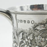 Georgian Sterling Silver Floral Loving Cup Trophy 1794 London Antique Bateman