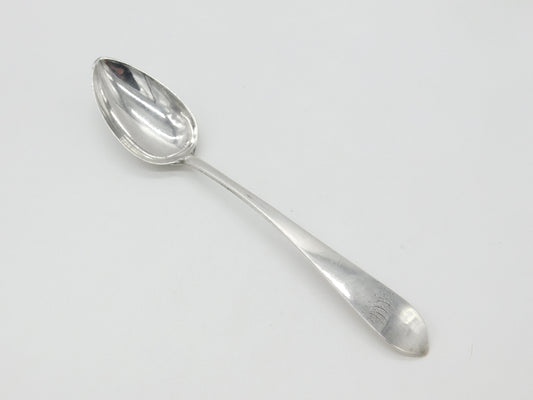 Scottish Provincial Greencock Sterling Silver Serving Spoon Antique c1820 Davie