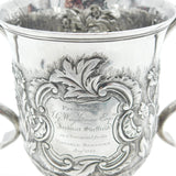 Georgian Sterling Silver Floral Loving Cup Trophy 1794 London Antique Bateman