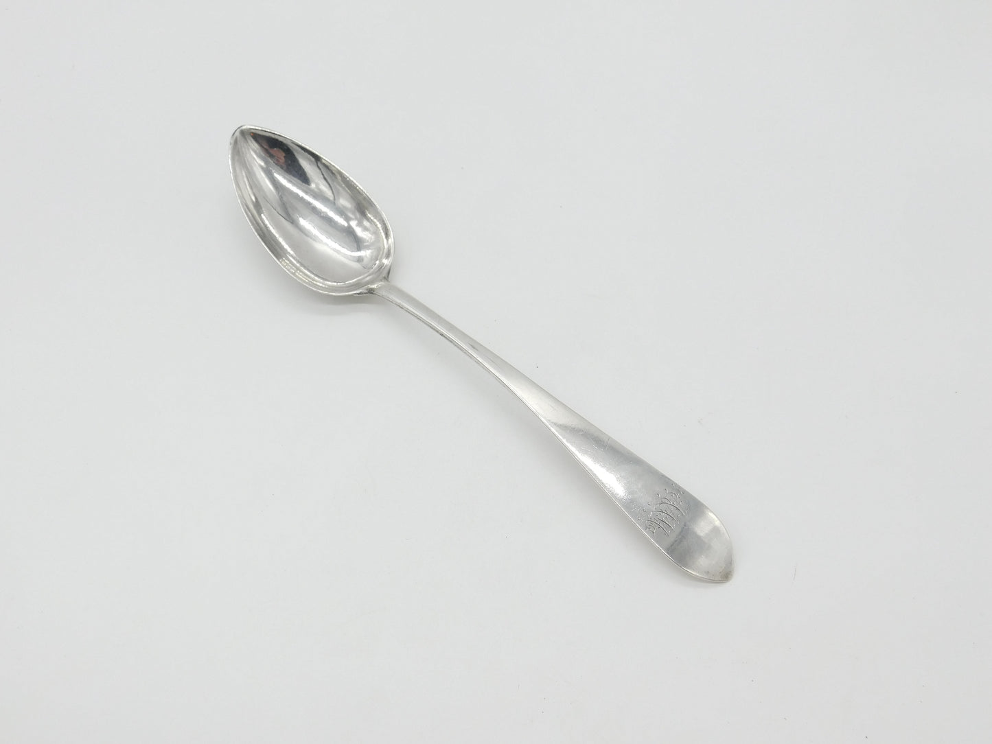 Scottish Provincial Greencock Sterling Silver Serving Spoon Antique c1820 Davie