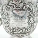 Georgian Sterling Silver Floral Loving Cup Trophy 1794 London Antique Bateman