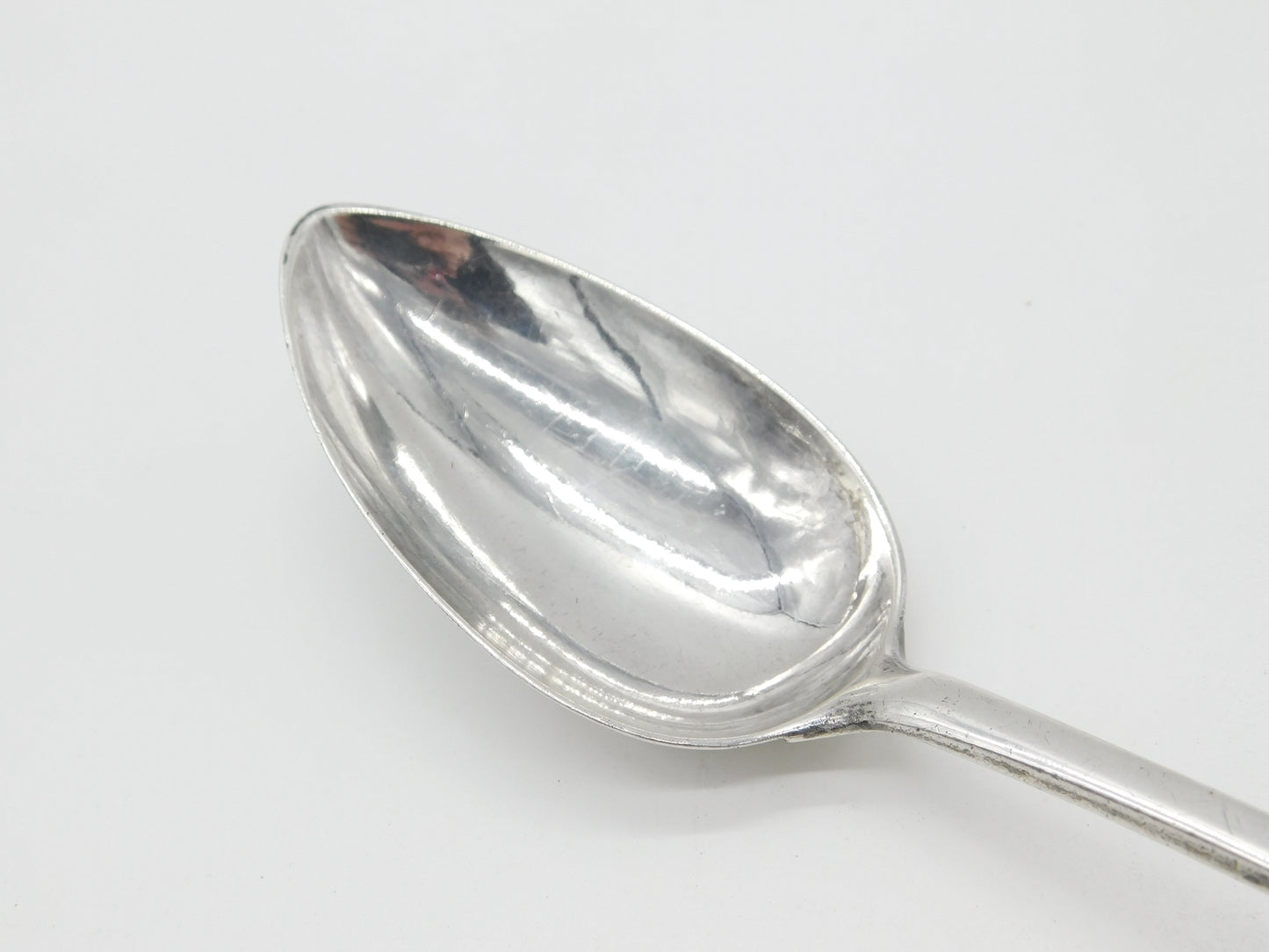 Scottish Provincial Greencock Sterling Silver Serving Spoon Antique c1820 Davie