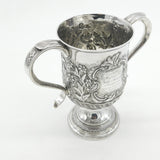 Georgian Sterling Silver Floral Loving Cup Trophy 1794 London Antique Bateman