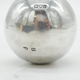 Victorian Sterling Silver Royal Artillery Grenade Form Table Lighter Antique 1898 London