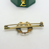 19th Century French 18ct Gold Diamond Set Wreath Brooch Antique c1890