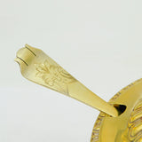 George III Sterling Silver Gilt Large Rococo Lion Mask Mustard Pot Antique 1802 London