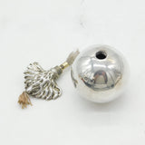 Victorian Sterling Silver Royal Artillery Grenade Form Table Lighter Antique 1898 London