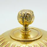 George III Sterling Silver Gilt Large Rococo Lion Mask Mustard Pot Antique 1802 London