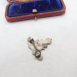 WWII Sterling Silver & Enamel Royal Artillery Sweetheart Brooch Antique c1940