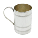 George III Large Sterling Silver Lined Pattern Quart Tankard Antique 1795 London