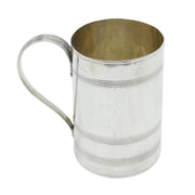George III Large Sterling Silver Lined Pattern Quart Tankard Antique 1795 London