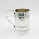George III Large Sterling Silver Lined Pattern Quart Tankard Antique 1795 London
