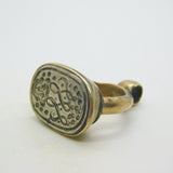 15th Century 9ct Gold Mounted Monogram Over Lion Seal Fob Late-Medieval Period