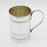 George III Large Sterling Silver Lined Pattern Quart Tankard Antique 1795 London