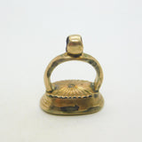 15th Century 9ct Gold Mounted Monogram Over Lion Seal Fob Late-Medieval Period