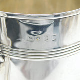 George III Large Sterling Silver Lined Pattern Quart Tankard Antique 1795 London