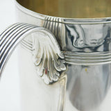 George III Large Sterling Silver Lined Pattern Quart Tankard Antique 1795 London