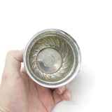 Victorian Sterling Silver Acorn Pattern William III Coin Set Sugar Bowl 1894