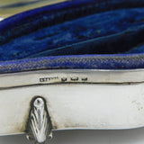 Sterling Silver Paw Foot Jewellery Box Antique 1918 Birmingham Art Deco