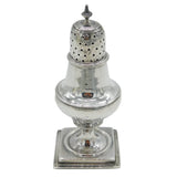 George III Sterling Silver Pedestal Muffineer Sugar Caste Antique 1796 London