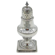 George III Sterling Silver Pedestal Muffineer Sugar Caste Antique 1796 London