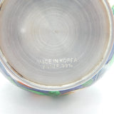 Korean .999 Pure Silver & Colourful Enamel Floral Bud Vase Vintage c1970s
