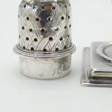 George III Sterling Silver Pedestal Muffineer Sugar Caste Antique 1796 London