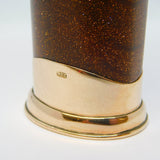 Victorian Superior Goldstone & 9ct Rose Gold Heraldic Intaglio Desk Seal Antique c1860