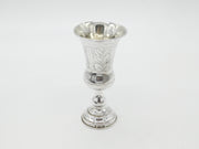 Victorian Sterling Silver Floral Motif Chalice Goblet Antique 1901 London