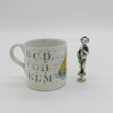 19th Century French .900 Standard Silver Cast Cherub Putti Desk Seal Antique