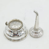 George III Sterling Silver Crested Wine Funnel Strainer Antique 1794 London