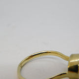 Gold on Sterling Silver Faceted Amethyst Dress Ring Vintage 2010 London