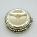 Scottish Sterling Silver Gilt Religious Communion Wafer Pyx Antique 1921 Glasgow