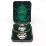 Boxed Edwardian Sterling Silver & Nephrite Jade Knife Rests Antique 1909 Wilkes