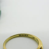 9ct Yellow Gold & 0.15ct Diamond Crossover Ring Vintage c1990 Sheffield