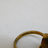 9ct Yellow Gold Wedgwood Athena Cameo Set Ring Vintage 1978 Birmingham