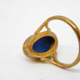 9ct Yellow Gold Wedgwood Athena Cameo Set Ring Vintage 1978 Birmingham