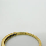 9ct Yellow Gold Illusion Set Diamond Solitaire Ring Vintage c1990 London