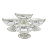George III Set of Four Sterling Silver Pedestal Salt Cellars Antique 1784 London