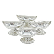 George III Set of Four Sterling Silver Pedestal Salt Cellars Antique 1784 London