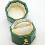 9ct Yellow Gold & Diamond Set Half-Eternity Dress Ring Vintage c1960