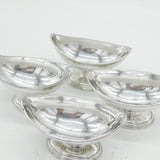 George III Set of Four Sterling Silver Pedestal Salt Cellars Antique 1784 London