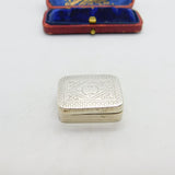 Georgian Sterling Silver Floral Vinaigrette 1801 London John Sidaway Antique