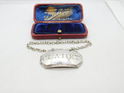Georgian Sterling Silver Claret Wine Decanter Label Antique 1811 London
