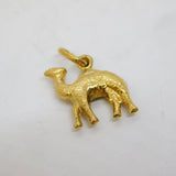 9ct Yellow Gold Walking Camel Charm Pendant Vintage c1970