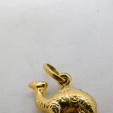 9ct Yellow Gold Walking Camel Charm Pendant Vintage c1970