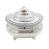George III Large Sterling Silver Two-Part Tea Caddy Antique 1814 London Peter & William Bateman
