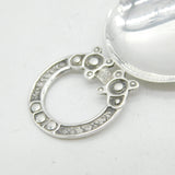 Shetland Scottish Sterling Silver Celtic Pattern Tea Caddy Spoon Antique