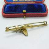Parisian Sterling Silver Gilt & Paste True Deco Dragonfly Brooch Antique c1920